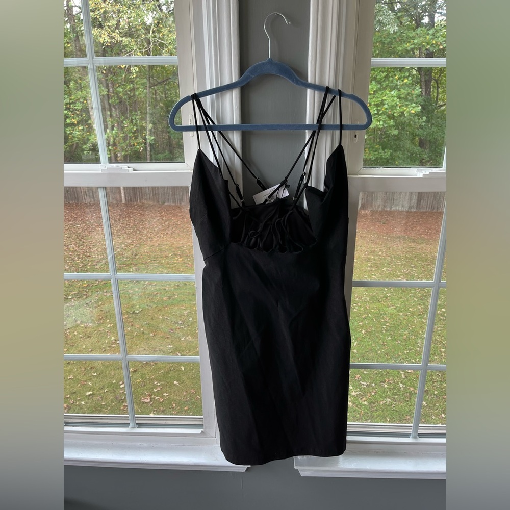 Nasty Gal Strappy Woven Stretch Bodycon Dress - Picture 5 of 6
